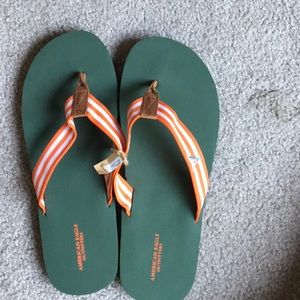 green and red men shoes